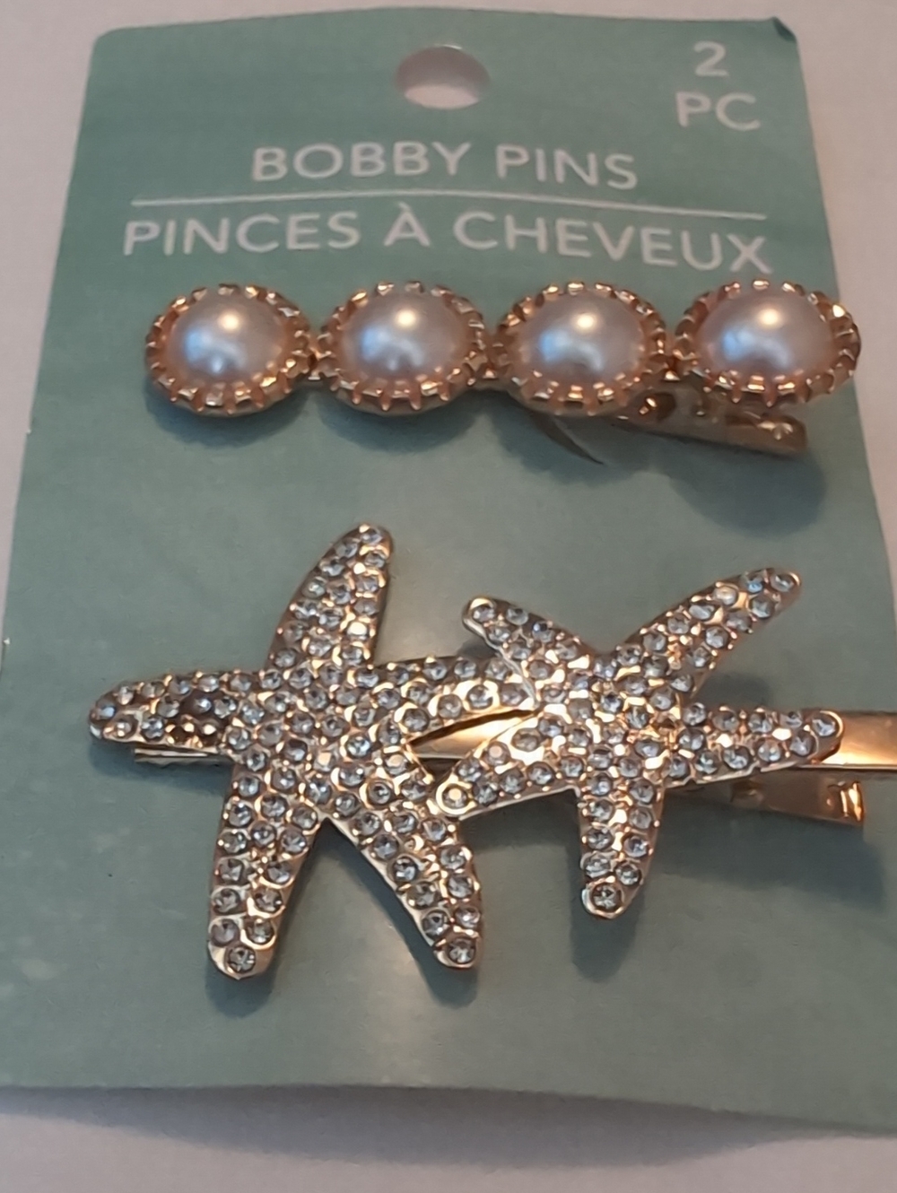 Fashion/Mode 2 Pc Bobby Pins NIP